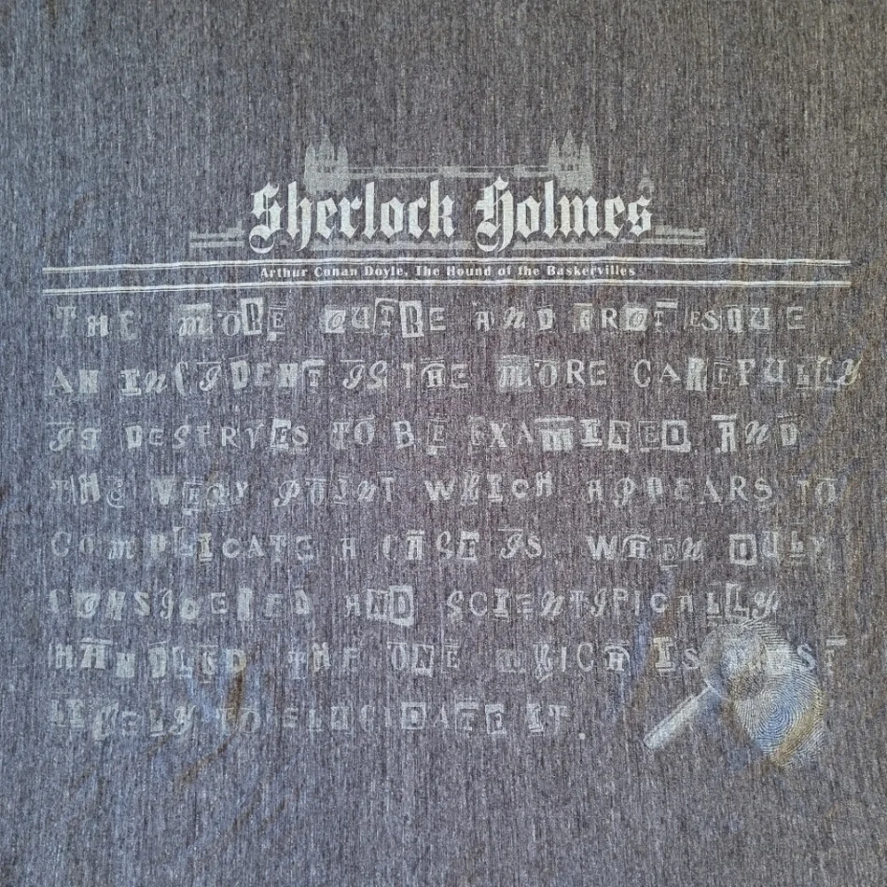 Sherlock Holmes Arthur Conan Doyle Quote Infinty Wrap Scarf
